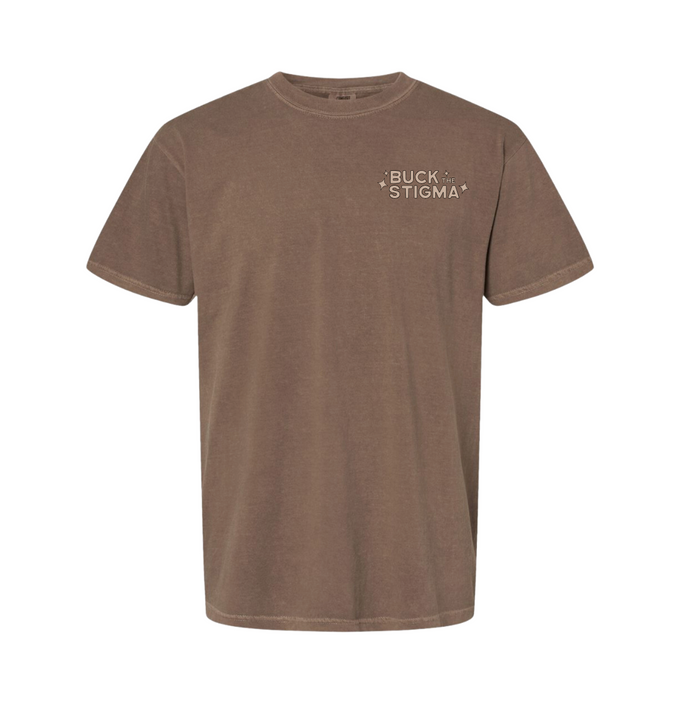 Buck The Stigma Tee - Brown